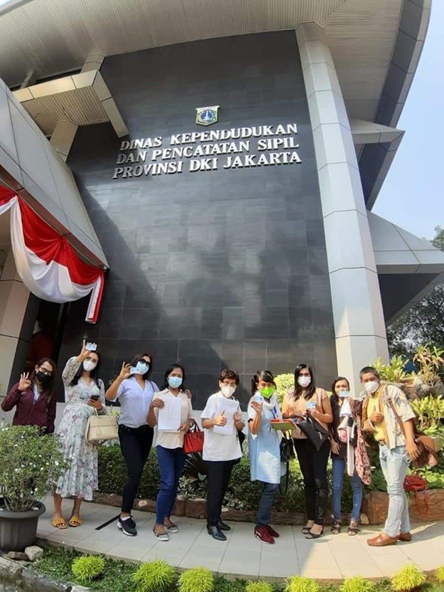Foto advokasi KTP transpuan